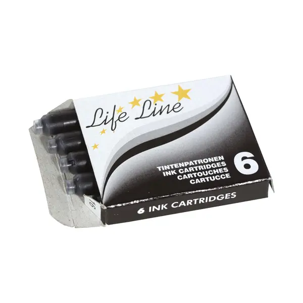 Tinta za nalivpero patrone VIVA LIFE LINE 6/1 crne