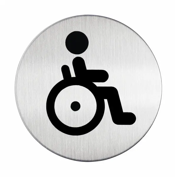 Slikovne oznake promjer 83 mm WC za invalide DURABLE 4906