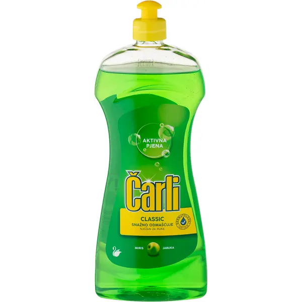 Kuhinja-sredstvo za ručno pranje suđa ČARLI  900 ml Classic jabuka