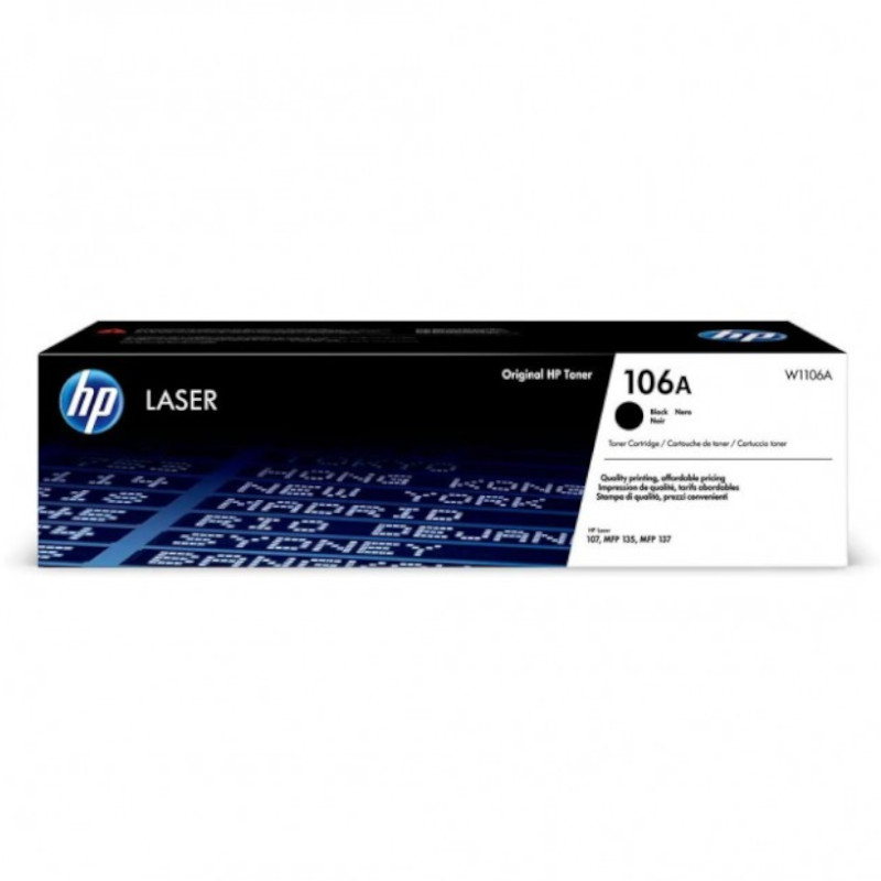 Toner HP W1106A (M107/MFP135) black 1000 str. HP 106A