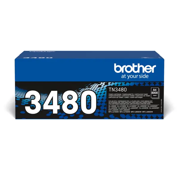 35370-2 Toner BROTHER TN-3480 (HL-L5000/MFC-L6900) black 8.000 str.