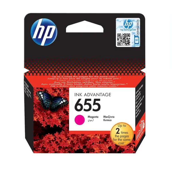 Tinta HP CZ111AE (DJ 3525,4625) No.655 magenta 600 str.
