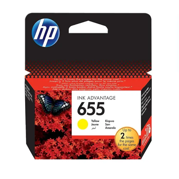 Tinta HP CZ112AE ( DJ 3525,4625) No. 655  yellow 600 str.