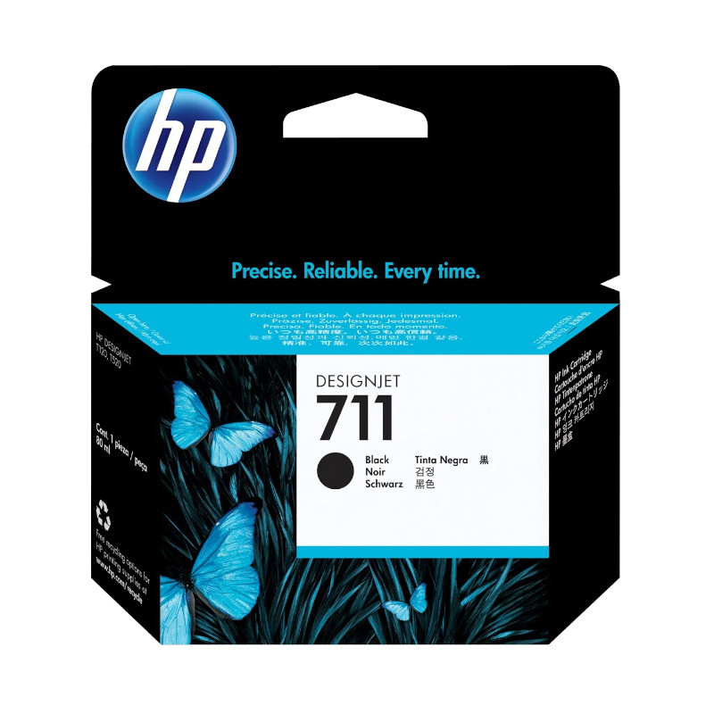Tinta HP CZ133A (DJ T120) No. 711 black 80 ml