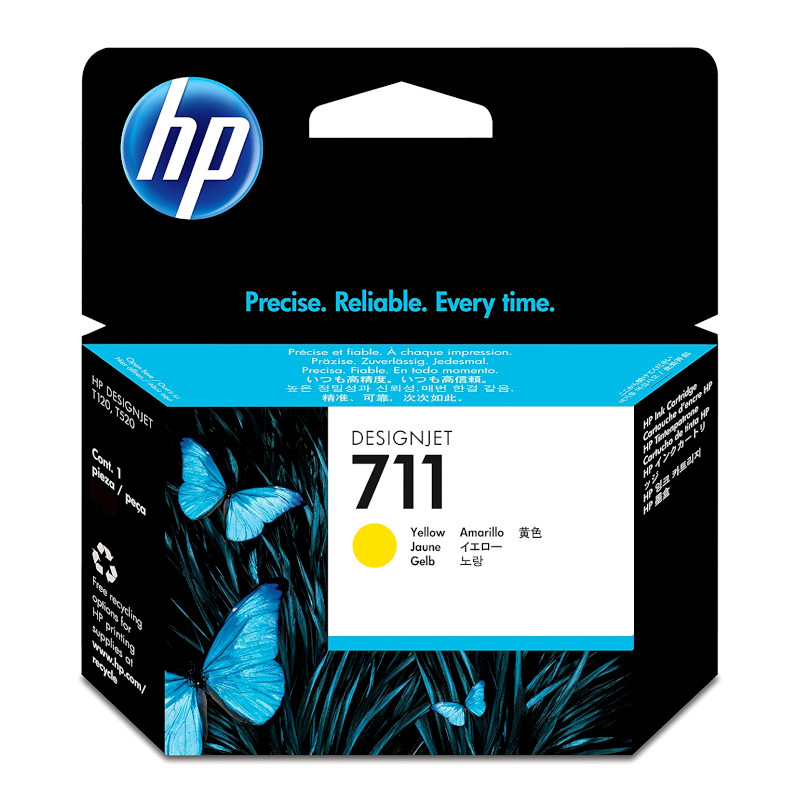 Tinta HP CZ132A (DJ T120) No. 711 yellow 29 ml