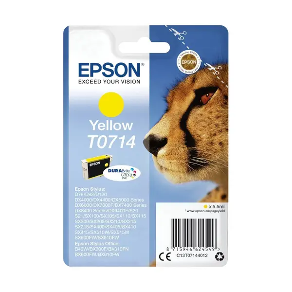 Tinta EPSON C13T071440 (DX8/DX4050/5050/6050) yellow