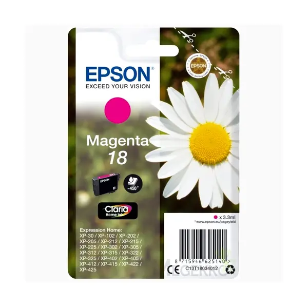 Tinta EPSON C13T18034012/T1803 (XP-225)  magenta