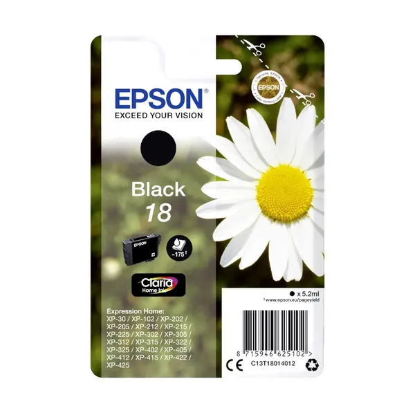Tinta EPSON C13T18014012/T1801 (XP-225) black