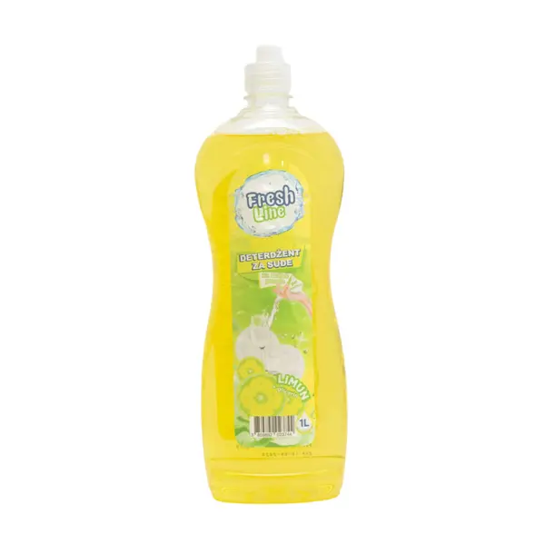 Kuhinja-sredstvo za ručno pranje suđa FRESH LINE 1l limun DETLM002