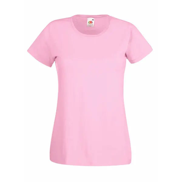 60600 Majica pamučna FRUIT of the LOOM ženska T-SHIRT 165g svijetlo roza vel.L