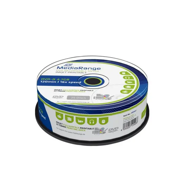 31253 DVD-R MEDIARANGE   4,7GB 16x  spindle 25/1