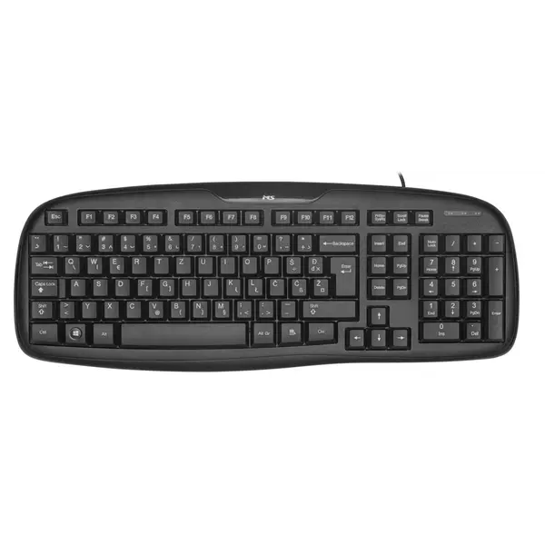 35091 Tipkovnica žična MS ALPHA C105, USB, crna