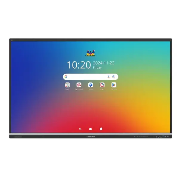 IFP6551-3C VIEWSONIC 65" 50 Multi touch, 9H, 500nits, 8GB RAM/128GB, Android 14, Black