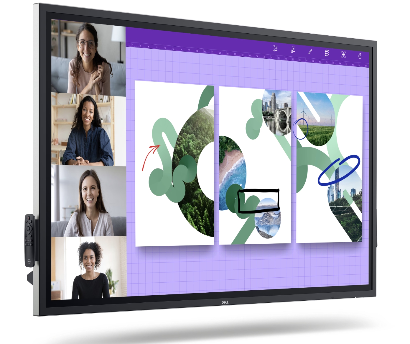 P6524QT Dell Flat Panel 65" P6524QT 4K Touch Monitor