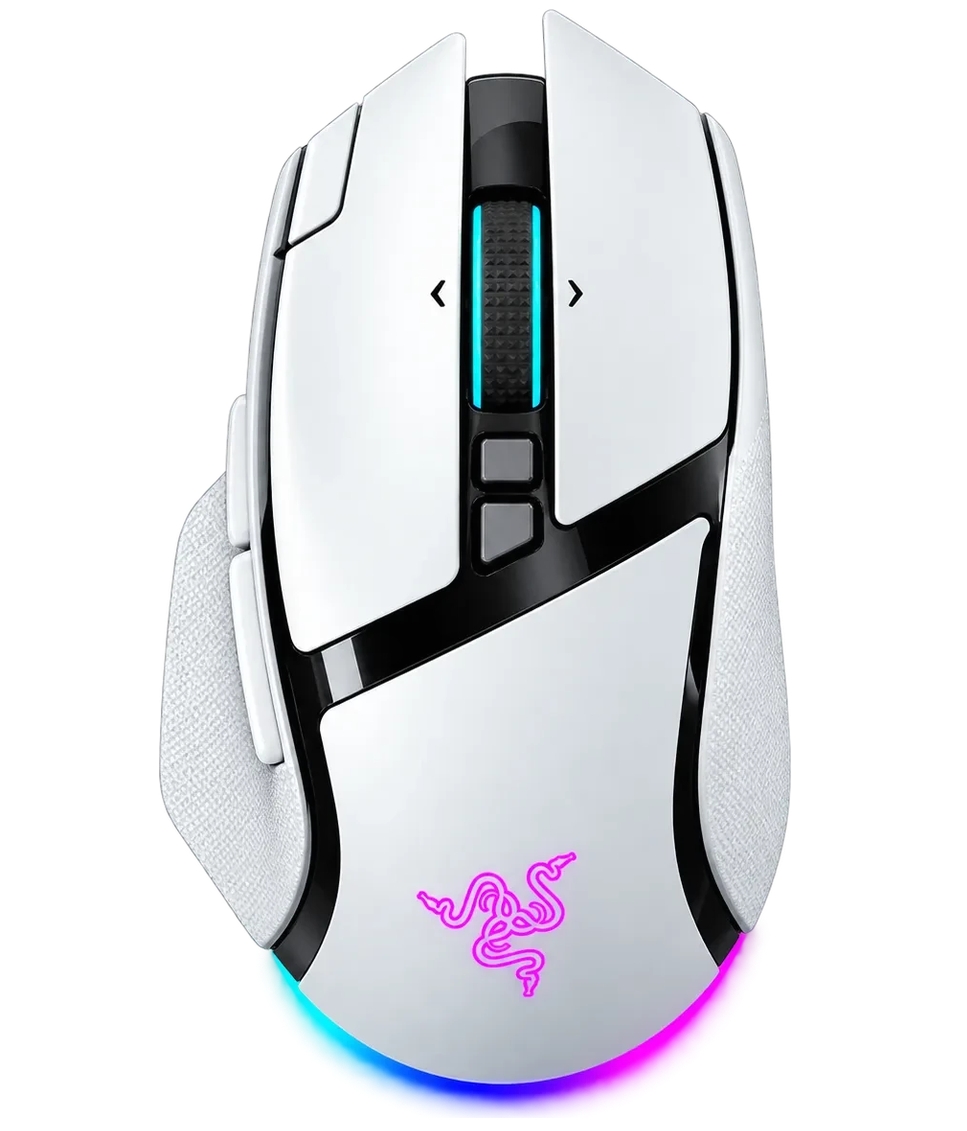 RZ01-05670200-R3G1 Razer Basilisk V4 Pro - Ergonomic WirelessGaming Mouse - White Edition - EU Pack
