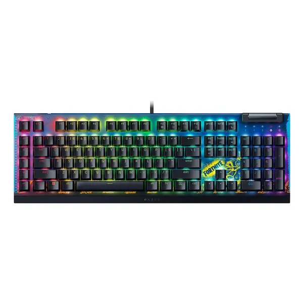 RZ03-04703600-R3M1 Razer BlackWidow V4 X - Mechanical Gaming Keyboard (Yellow Switch) - Fortnite Ed