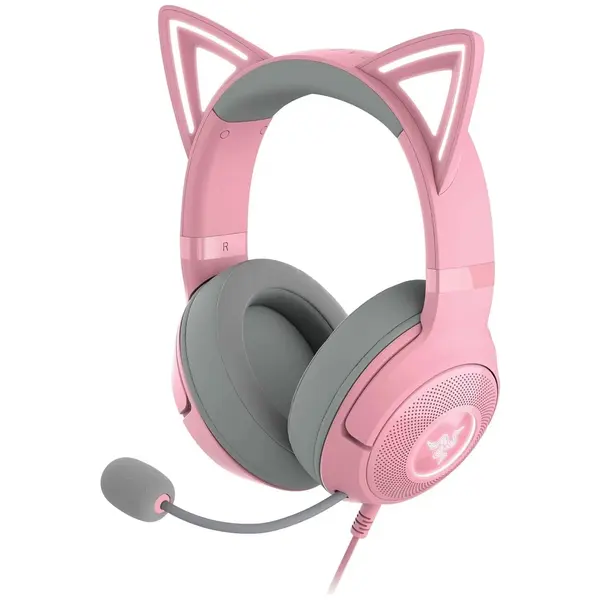 RZ04-04730200-R3M1 Razer Kraken Kitty V2 - USB Headset with RGB Kitty Ears - Quartz Edition - FRML