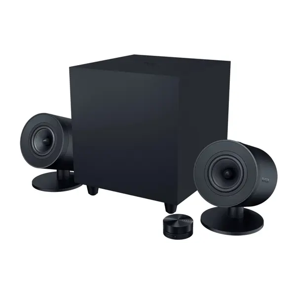 RZ05-04740100-R3G1 Razer Nommo V2 Pro - Full-Range 2.1 PC Gaming Speakers with Wireless Subwoofer -