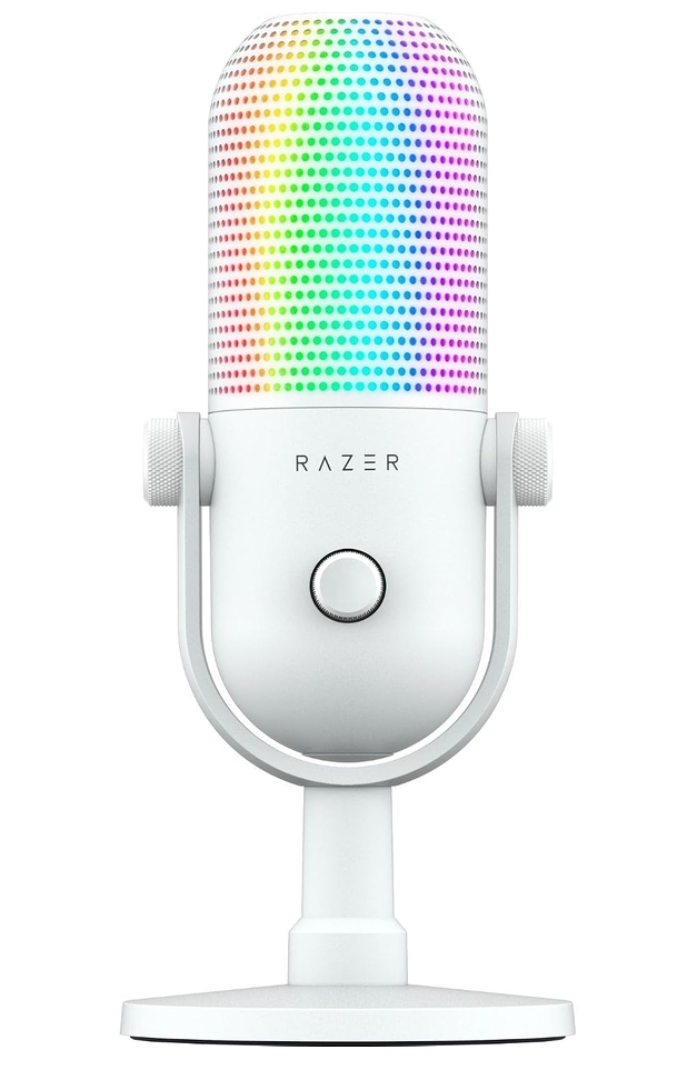 RZ19-05060200-R3M1 Razer Seiren V3 Chroma - RGB USB Mic - White  Edition