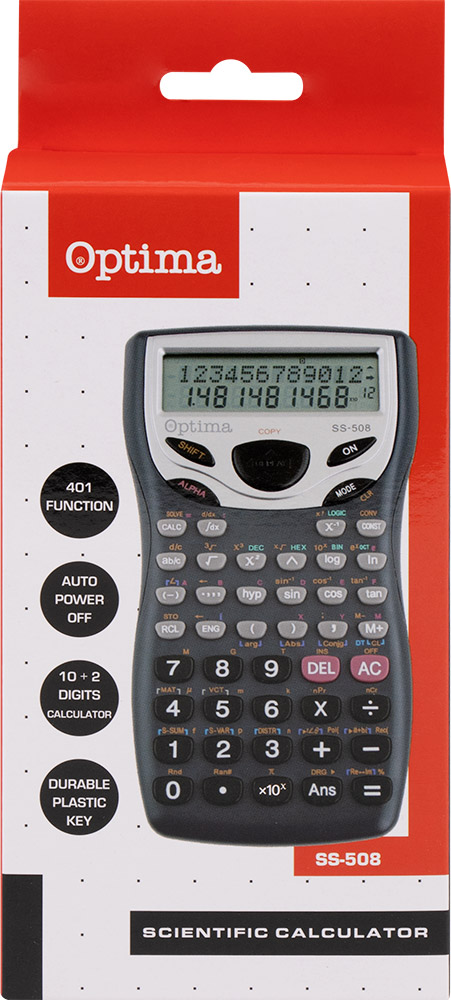 216110-EC Kalkulator OPTIMA SS-508 401fun. 25257 bls P30/60