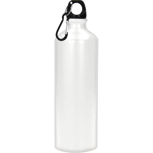 240438-EC Boca za vodu aluminijska Hook 600ml mat s karabinom bijela P60