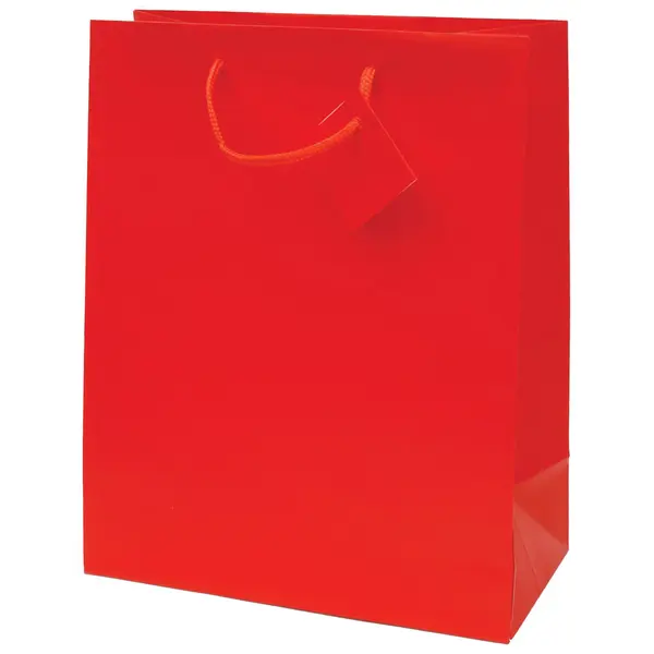 04093-EC Vrećica L jednobojna mat crvena 26x32,4x12,7cm 71211 P12/144