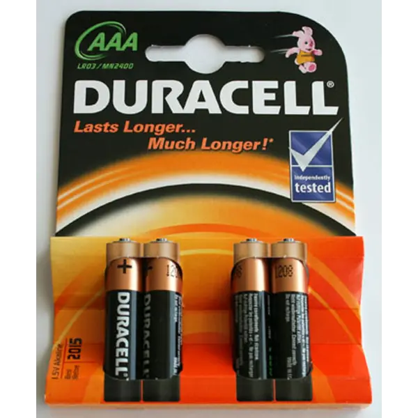 10896-EC Baterija DURACELL AAA (LR03) IMPROVED BASIC 4/1 alkalna bls P1/20