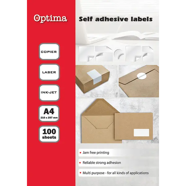 11696-EC Etikete IJ-Laser A4 105x37 100E484 - 16 OPTIMA P10