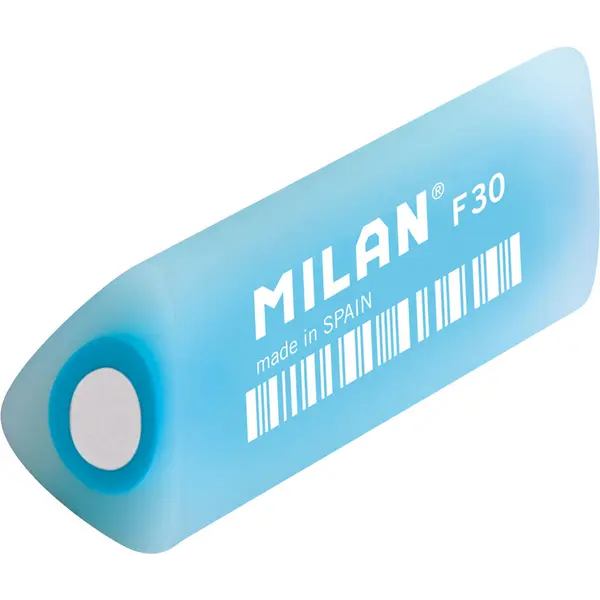205691-EC Gumica MILAN F30 Cristal prozirna plava trokutasta P30/120