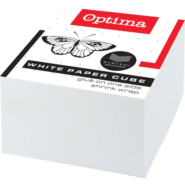 209204-EC Blok kocka 8x8x5 OPTIMA bijela P48