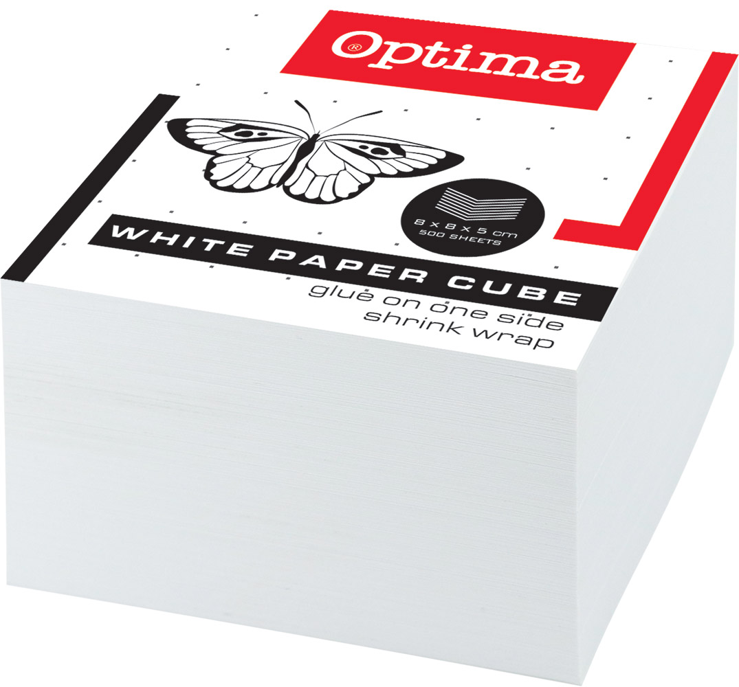 209204-EC Blok kocka 8x8x5 OPTIMA bijela P48