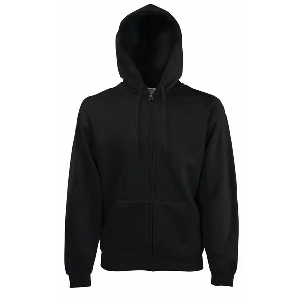 212067-EC Majica FOL DR sa kap. i zatvaračem Sweatshirt Zip Hooded crno S P24