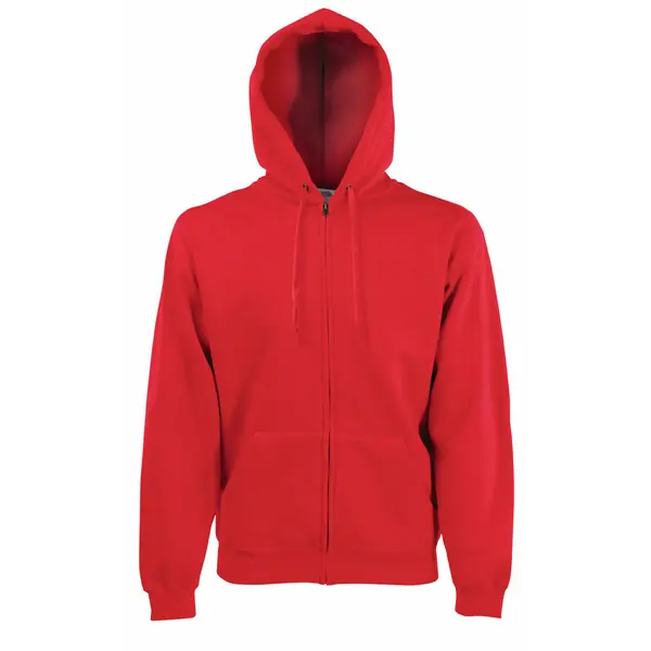 212081-EC Majica FOL DR sa kap. i zatvaračem Sweatshirt Zip Hooded crvena XL P24