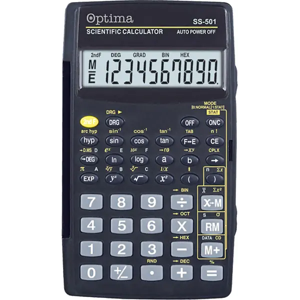216108-EC Kalkulator OPTIMA SS-501 56fun. 25255 bls P50/100
