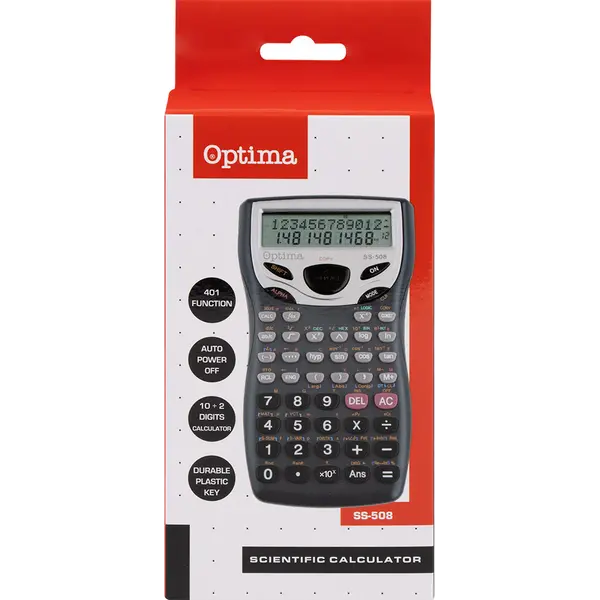216110-EC Kalkulator OPTIMA SS-508 401fun. 25257 bls P30/60