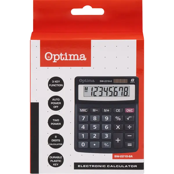 216111-EC Kalkulator OPTIMA SW-2210-8A mali 8 mjesta 25250 bls  P30/60