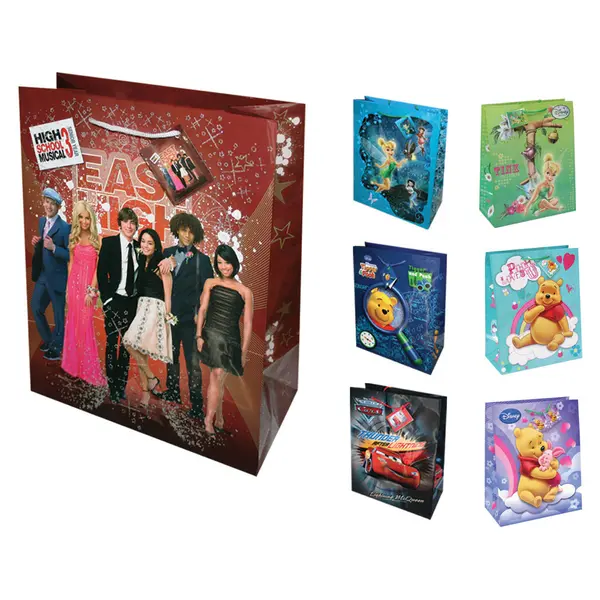 216591-EC Vrećica S  (CD size) 17x17x6cm DISNEY sjaj gliter+3D SORT TGDE-80 P36/72 NETTO