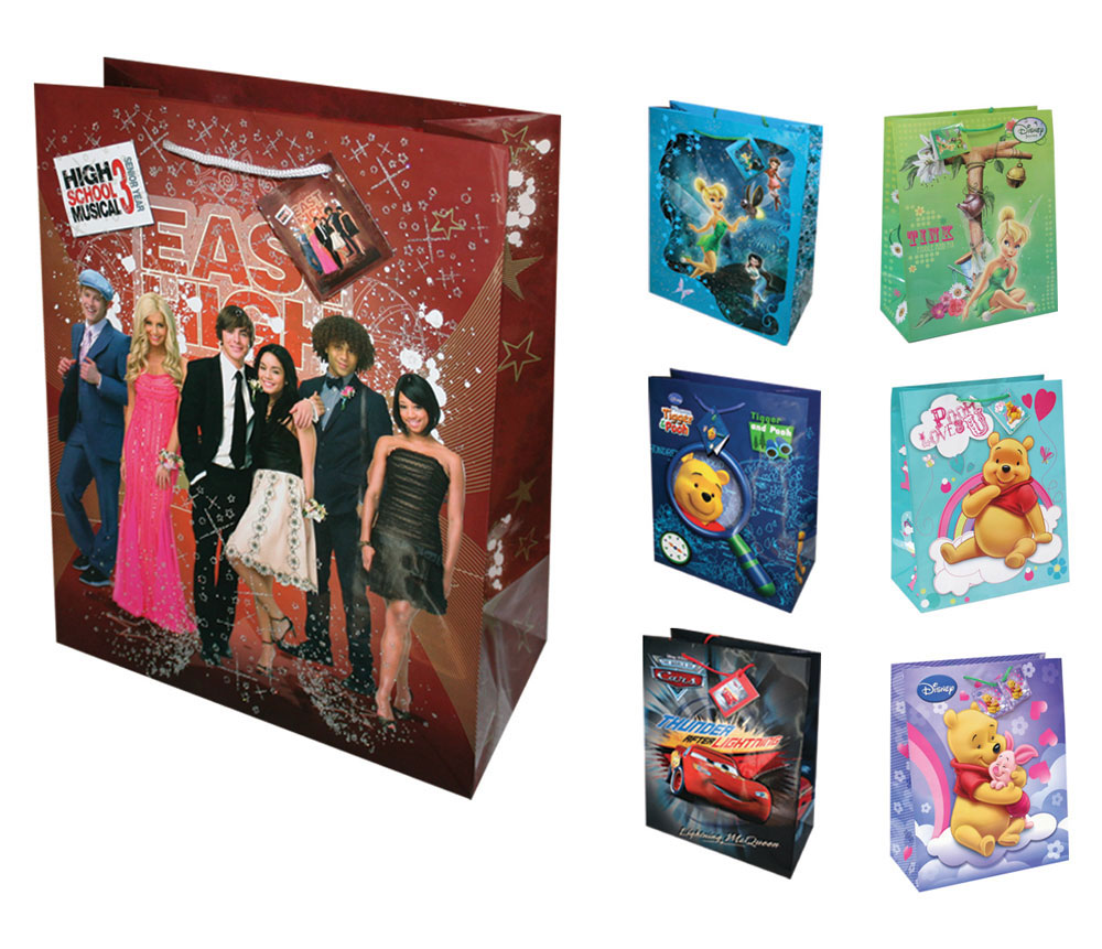 216591-EC Vrećica S (CD size) 17x17x6cm DISNEY sjaj gliter+3D SORT TGDE-80 P36/72 NETTO