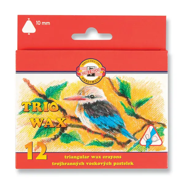219847-EC Boje voštane trokutaste 12/1 TRIO WAX 10mm K-I-N 8272 bls P12