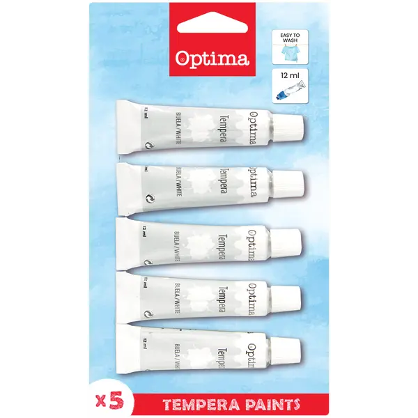 220798-EC Tempera  1/5 12ml OPTIMA, bijela, bls 100005 P10/80