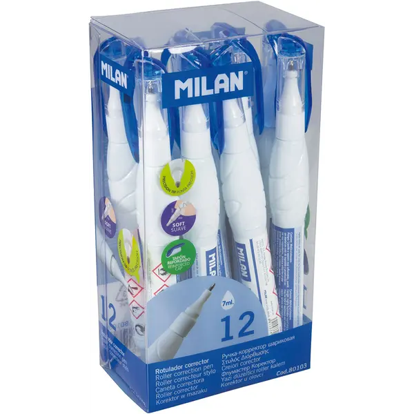 220810-EC Fluid korekturni u olovci MILAN 7ml 12kom displej 80103 P12/432
