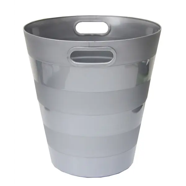 221096-EC Koš za smeće pvc ARK 1051 srebrni P40
