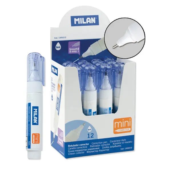 221254-EC Fluid korekturni u olovci MILAN mini 5ml 12kom displej P12/576