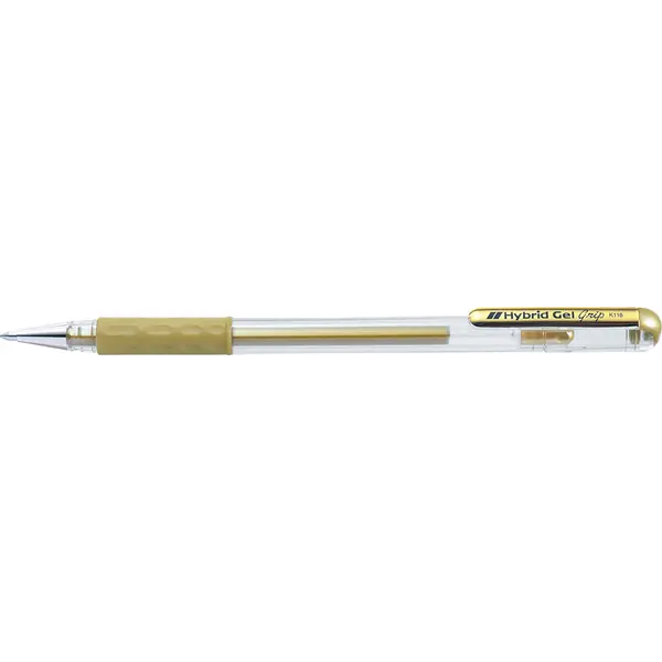 223494-EC Gel pen 0,8 PENTEL Hybrid Gel Grip K-118M-X zlatni P12/576 NETTO