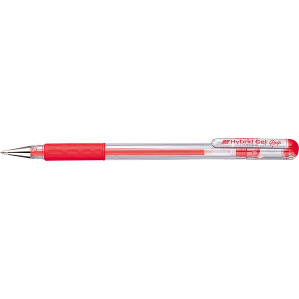 223737-EC Gel pen 0,6 PENTEL Hybrid Gel Grip K-116-B crveni P12/576