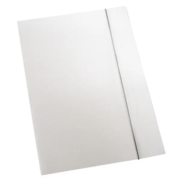 224423-EC Fascikl kartonski/lak s gumicom 600gr OPTIMA bijeli 60676 P50*