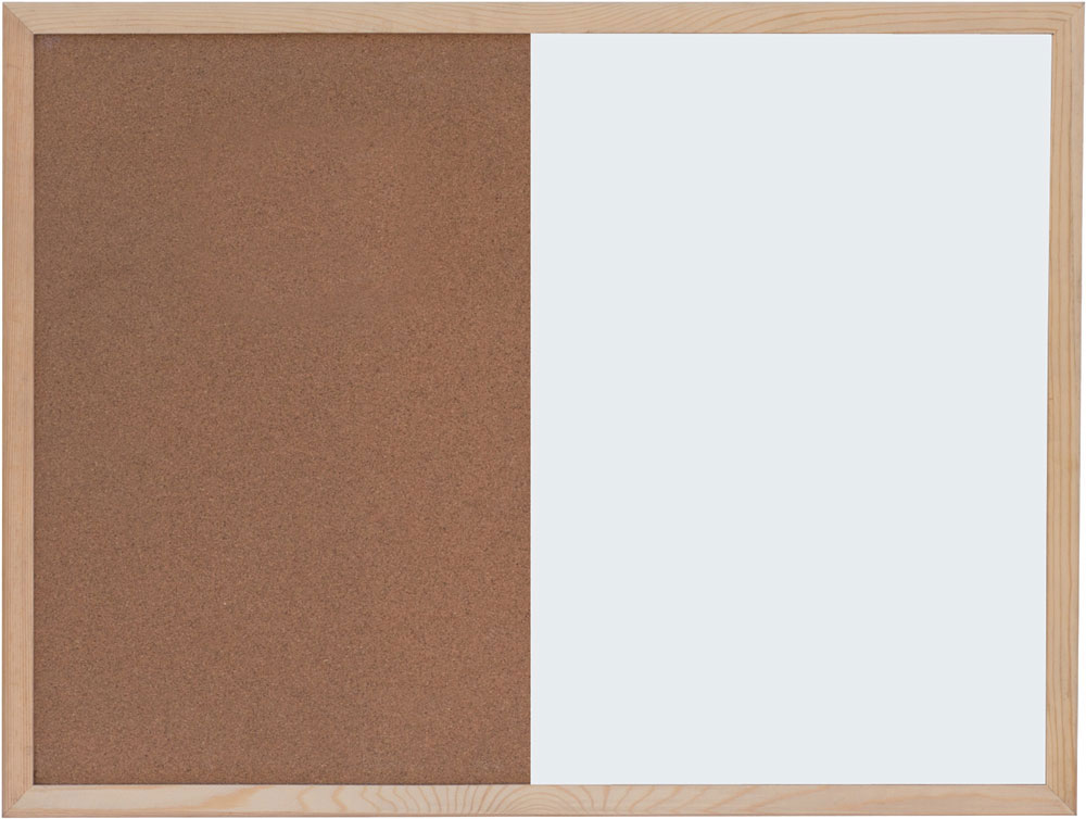 225061-EC Ploča bijela magnetna/pluto zidna OPTIMA 60x90cm, drv.okvir 22373 P1/10