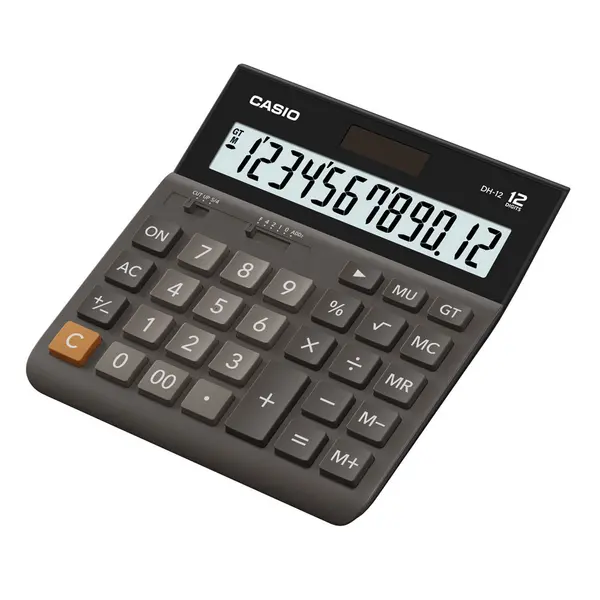 225291-EC Kalkulator CASIO DH-12-BK bls