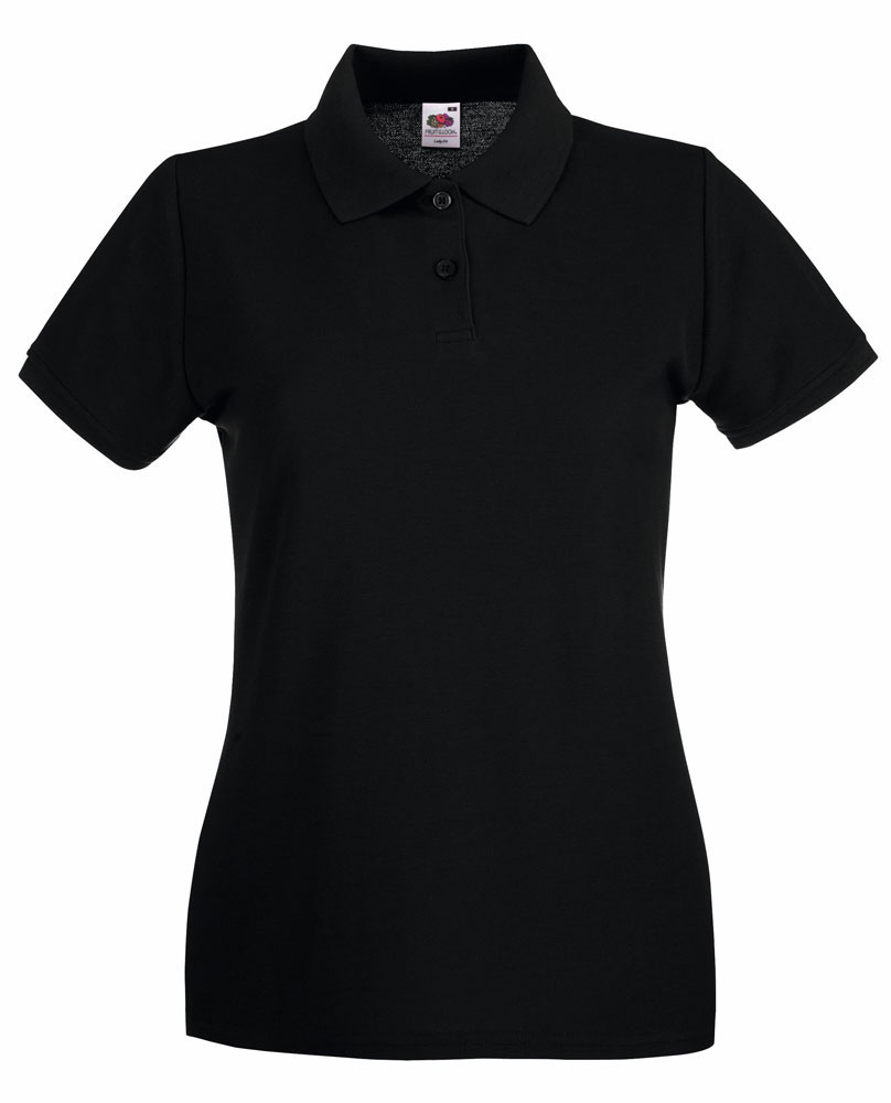226134-EC Majica FOL Polo ženska Lady-fit Premium KR crna M P36