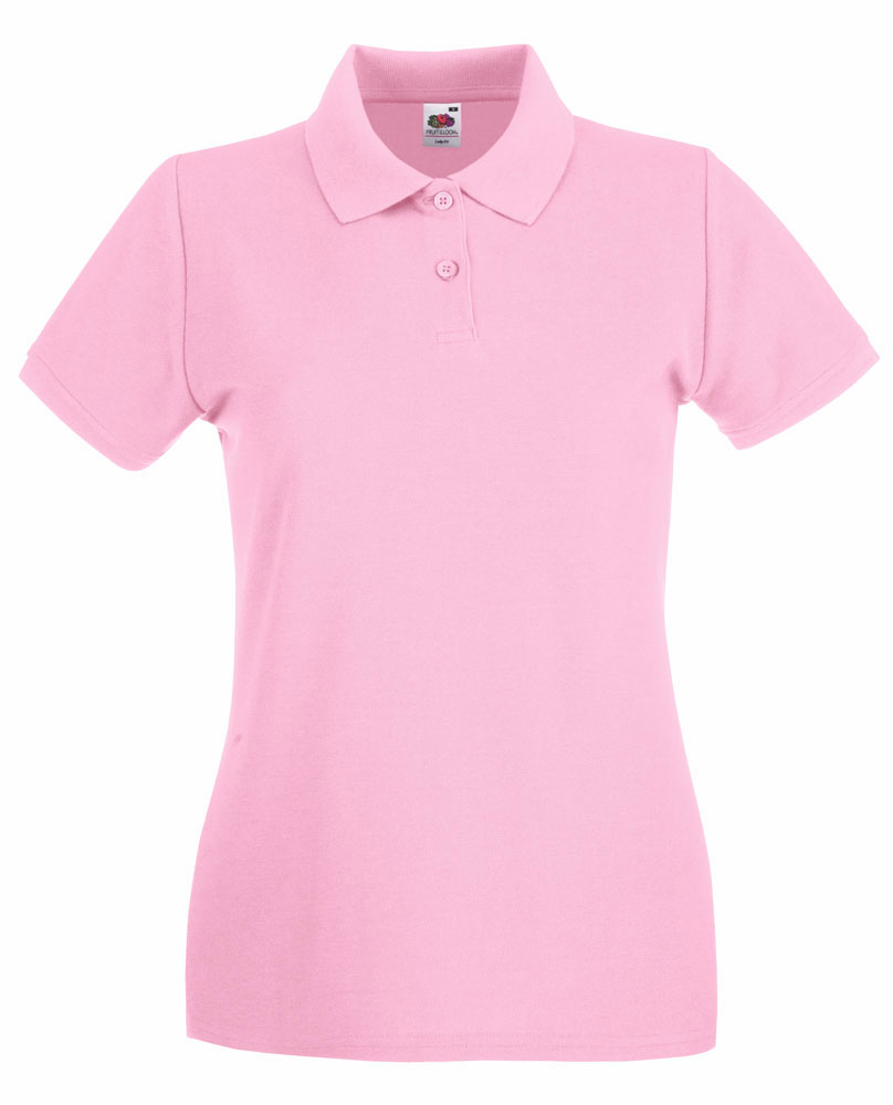 226144-EC Majica FOL Polo ženska Lady-fit Premium KR svijetlo roza XS P36